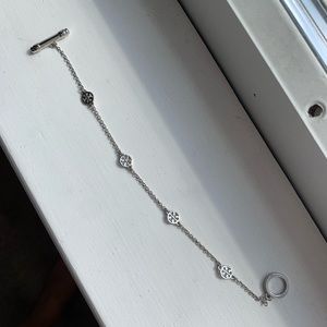 Silver Tori Burch Bracelet